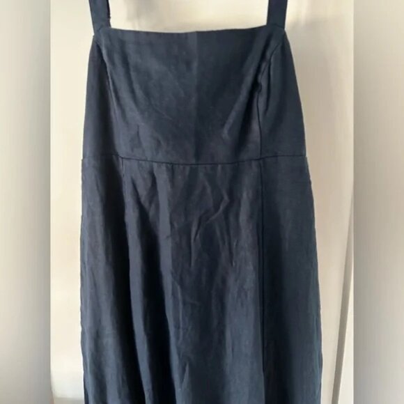 Abercrombie & Fitch Premium Linen Bow Back Maxi Dress - Picture 8 of 11